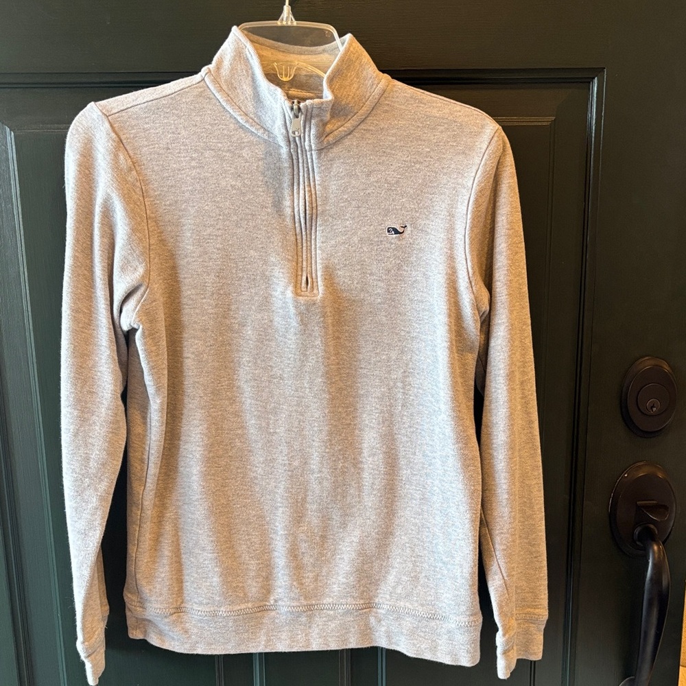 Vineyard Vines Gray Half-Zip Boys Sweater
